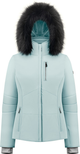 Куртка горнолыжная Poivre Blanc с иск.мехом W24-0802-WO/A голубой в Краснодаре