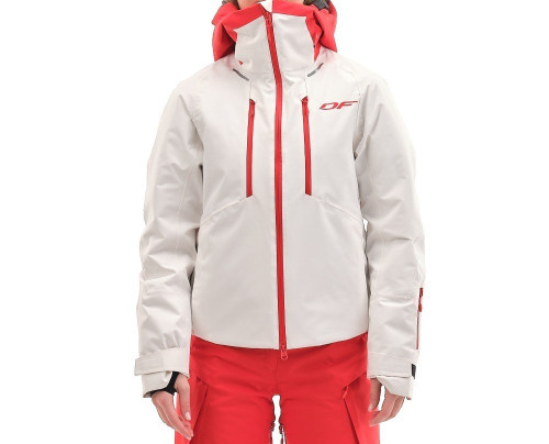 Куртка горнолыжная Dragonfly утепленная Gravity Premium Woman Gray-Red в Краснодаре