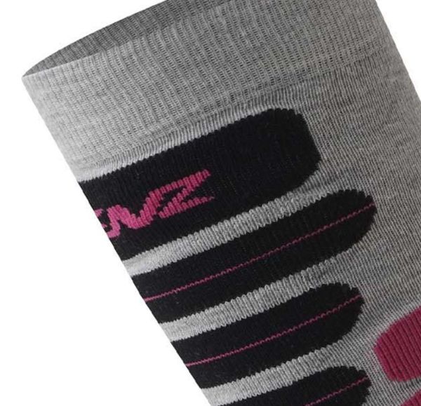 Купить Носки LENZ Skiing 2.0 Light Grey/Pink в Краснодаре